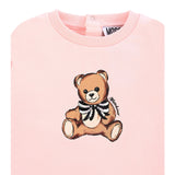 Moschino Abito Girocollo tinta unita Rosa per Neonata MDV0CWX ROSA MOSCHINO 