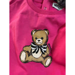 Moschino Abito Girocollo tinta unita Fuxia per Neonata MDV0CWXXXX FUXIA MOSCHINO 
