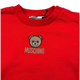 Moschino Abito Manica Lunga tinta unita Rosso per Neonata MDV0DQ ROSSO MOSCHINO 