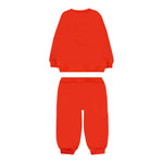Moschino Completo 2 Pezzi Felpa-Pantalone tinta unita Rosso per Bambino MMK05EJX ROSSO MOSCHINO 