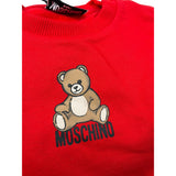 Moschino Completo 2 Pezzi Felpa-Pantalone tinta unita Rosso per Bambino MMK05EJX ROSSO MOSCHINO 