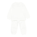 Moschino Completo 2 Pezzi Felpa-Pantalone tinta unita Panna per Bambino MMK05EJXX PANNA MOSCHINO 