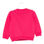 Moschino Felpa Chiusa Girocollo tinta unita con Stampa Fuxia per Neonato MNF060 FUXIA MOSCHINO 