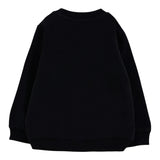 Moschino Felpa Chiusa Girocollo tinta unita con Stampa Nero per Neonato MNF060XX NERO MOSCHINO 