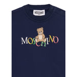 Moschino Completo 2 Pezzi Felpa-Pantalone tinta unita Blu per Bambino MRK039 BLU MOSCHINO 