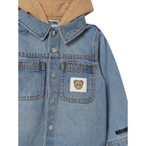 Moschino Giubbino In Denim con Cappuccio Azzurro per Bambino MUA009 AZZURRO MOSCHINO 