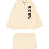 Moschino Completo 2Pz Felpa-Pantalone Beige per Neonato MUK05DM BEIGE MOSCHINO 