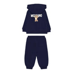 Moschino Completo 2 Pezzi Felpa-Pantalone tinta unita Blu per Bambino MUK05GOJ BLU MOSCHINO 