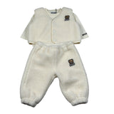 Moschino Completo 3 Pezzi Shirt-Gilet-Pantalone tinta unita Panna per Neonato MUK05T PANNA MOSCHINO 