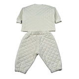 Moschino Completo 2 Pezzi Felpa-Pantalone Panna per Neonato MUK05U PANNA MOSCHINO 