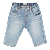 Moschino Jeans tinta unita con Elastico In Vita Azzurro per Neonato MUP05HXX AZZURRO MOSCHINO 