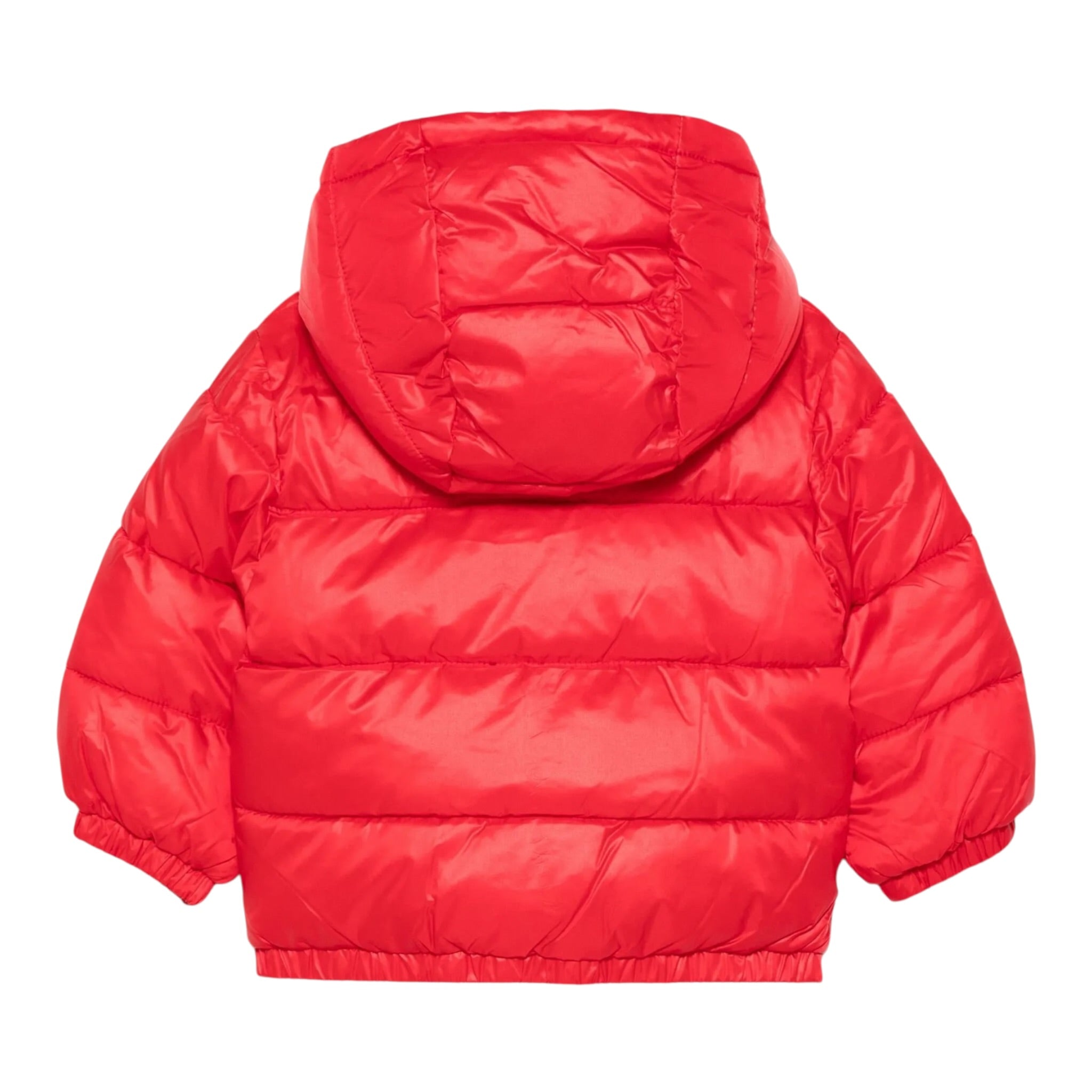 Moschino Giubbino tinta unita con Cappuccio Rosso per Neonato MUS032 ROSSO MOSCHINO 