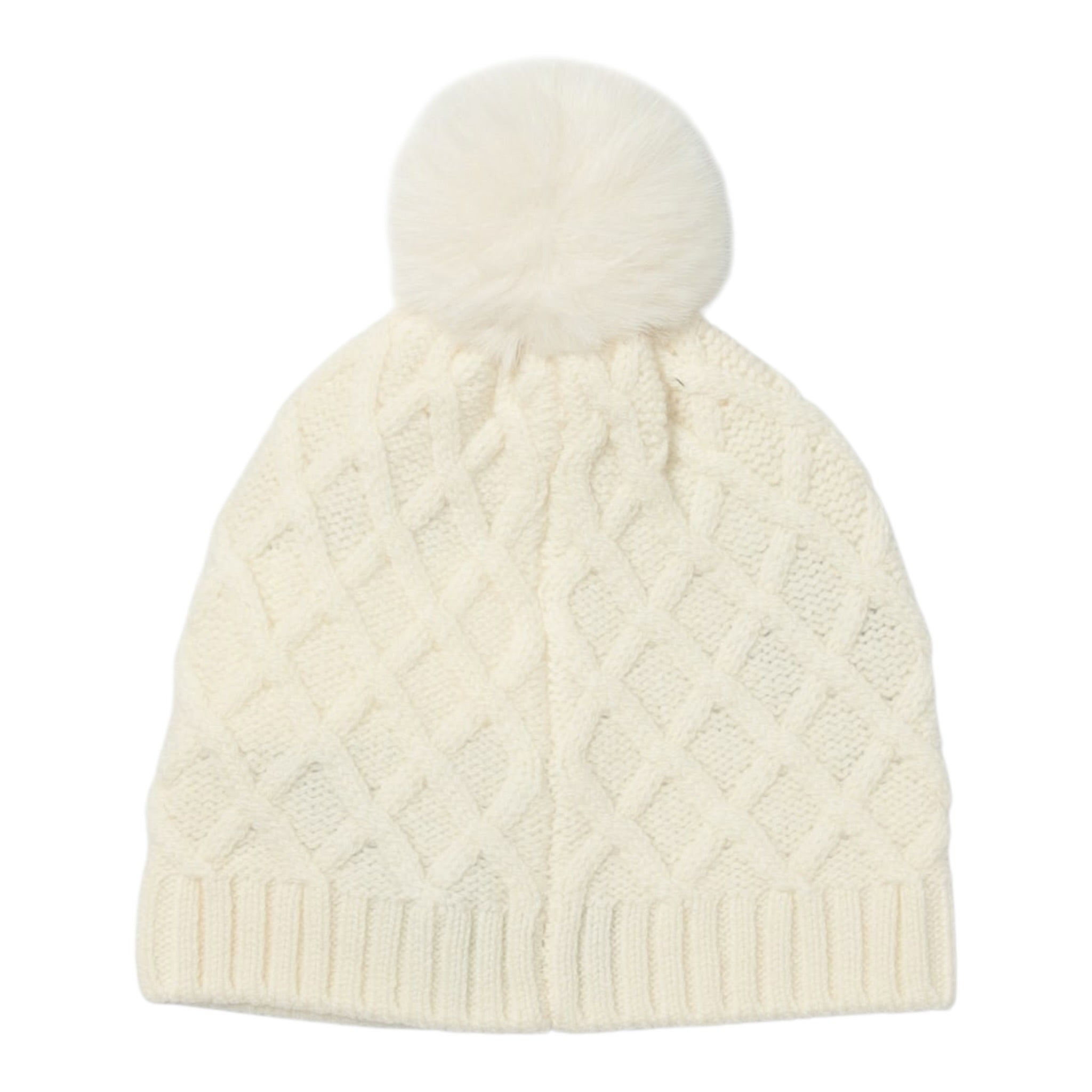 Moschino Cappello tinta unita con Logo Panna per Neonato MUX05JX PANNA MOSCHINO 