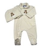 Moschino Set Tutina con Cappello Beige per Neonato MUYI09I BEIGE MOSCHINO 