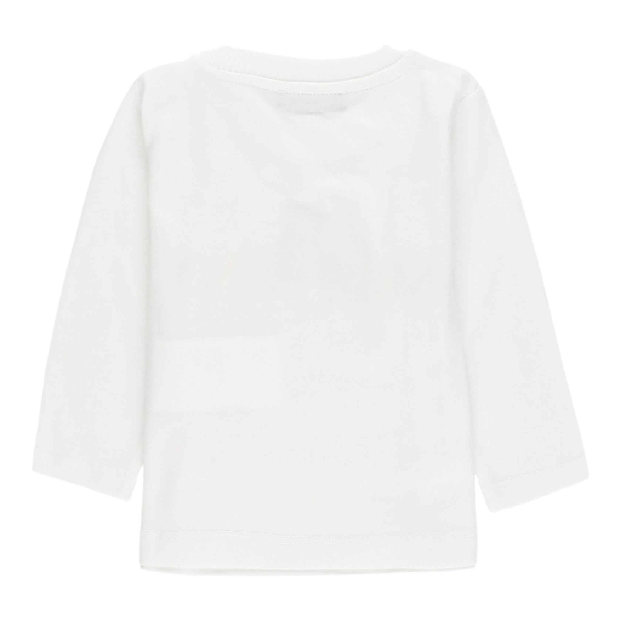 Moschino Shirt Girocollo tinta unita con Stampa Bianco per Neonato MWO00R BIANCO MOSCHINO 
