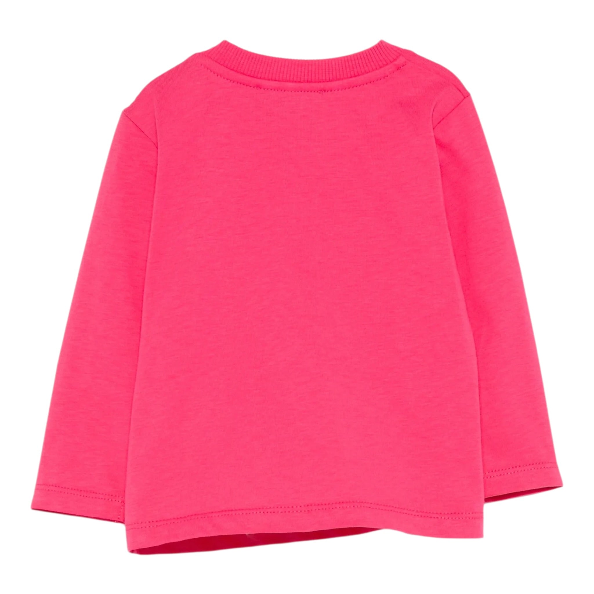 Moschino Shirt Girocollo tinta unita Fuxia per Neonata MXO00RA FUXIA MOSCHINO 