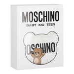 Moschino Tutina Manica Lunga tinta unita con Logo Bianco per Neonato MXY037X BIANCO MOSCHINO 