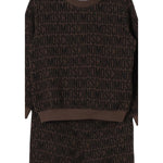 Moschino Completo 2 Pezzi Felpaa-Pantalone tinta unita Marrone per Bambino MYK02P MARRONE MOSCHINO 