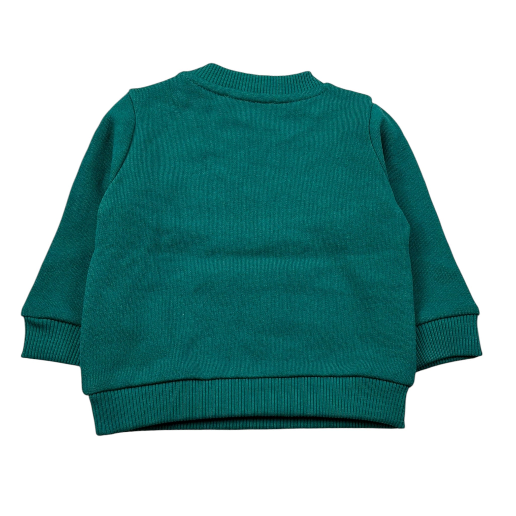 Moschino Completo 2 Pezzi Felpa-Pantalone tinta unita Verde per Neonato MZF060 VERDE MOSCHINO 