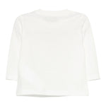 Moschino Shirt Girocollo tinta unita con Stampa Bianco per Neonato MZO000R BIANCO MOSCHINO 