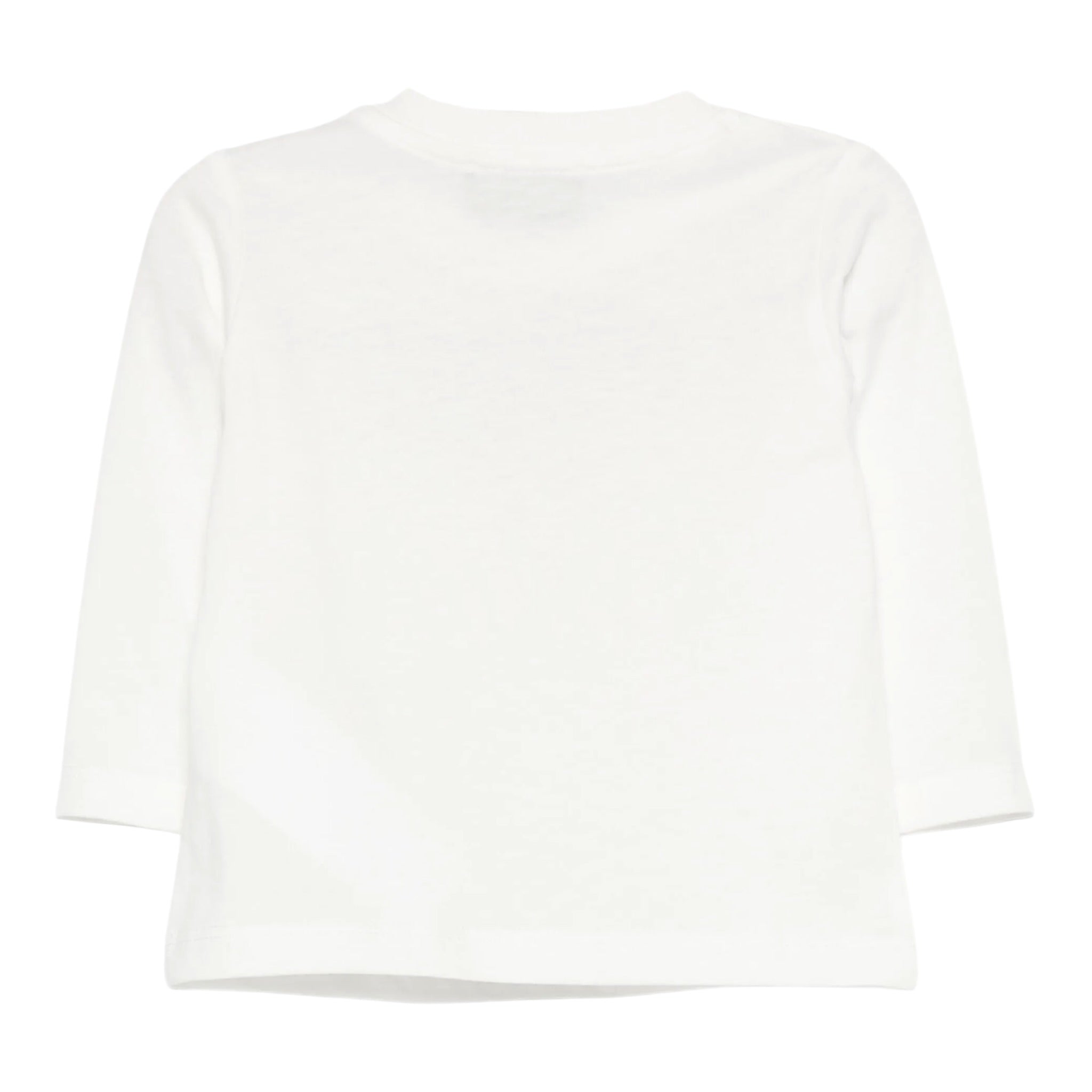 Moschino Shirt Girocollo tinta unita con Stampa Bianco per Neonato MZO000R BIANCO MOSCHINO 