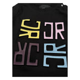 John Richmond Shirt Girocollo tinta unita con Stampe Nero per Neonata RIA25089TS NERO JOHN RICHMOND 