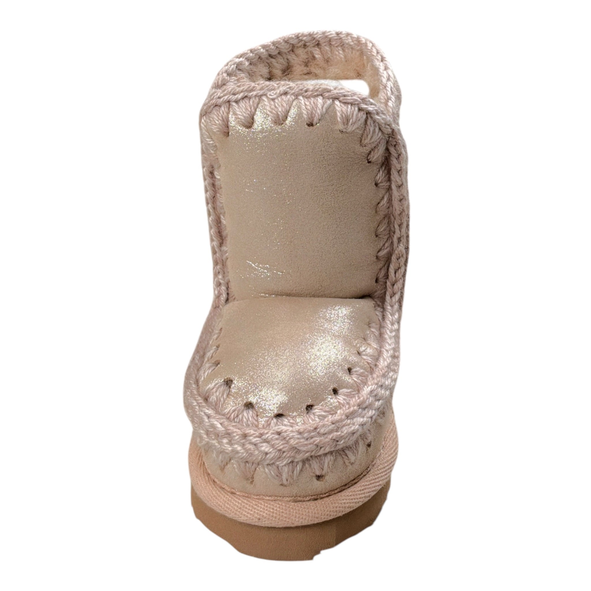 Mou Stivali tinta unita con Logo Beige per Bambina MUFK101000CJ BEIGE MOU 