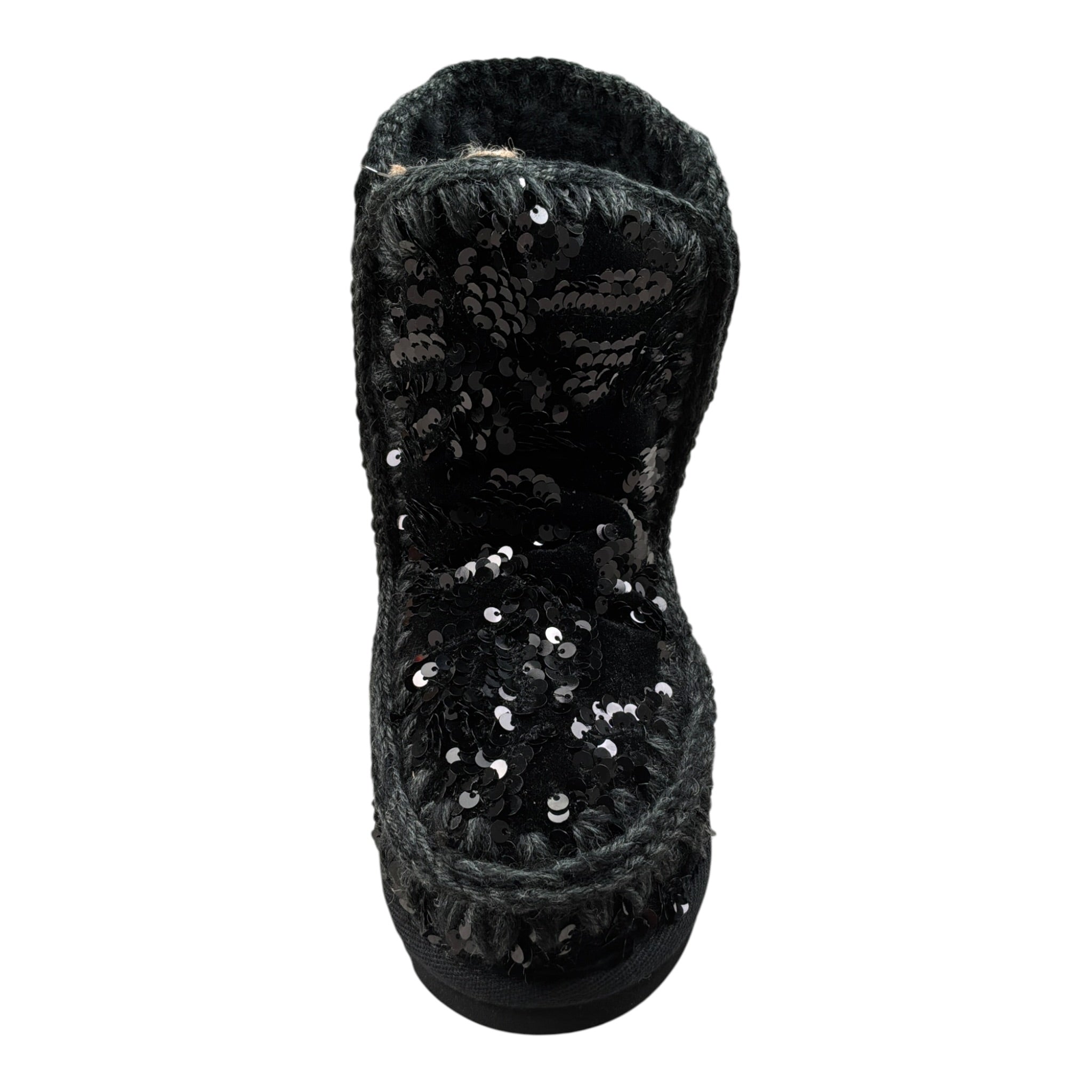 Mou Stivali tinta unita con Paillettes Nero per Bambina MUFK101031K NERO MOU 
