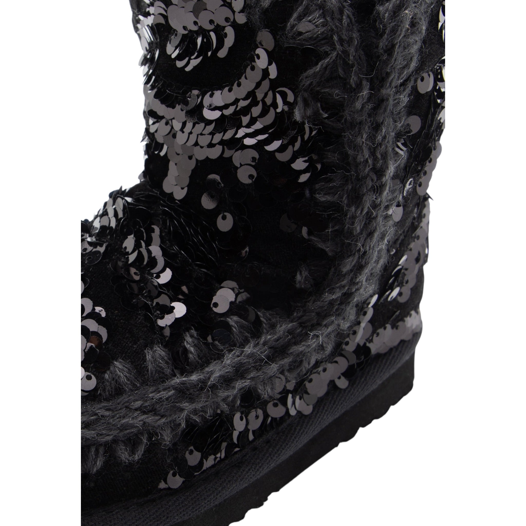 Mou Stivali tinta unita con Paillettes Nero per Bambina MUFK101031KX NERO MOU 