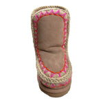 Mou Stivali Tint Unita con Profili In Contrasto Beige per Bambina MUFK101041A BEIGE MOU 
