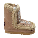Mou Stivali tinta unita con Fantasia Beige per Bambina MUFK101043A BEIGE MOU 