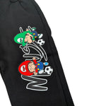 Mousse Pantalone tinta unita con Logo Nero per Neonato BROSN NERO MOUSSE 