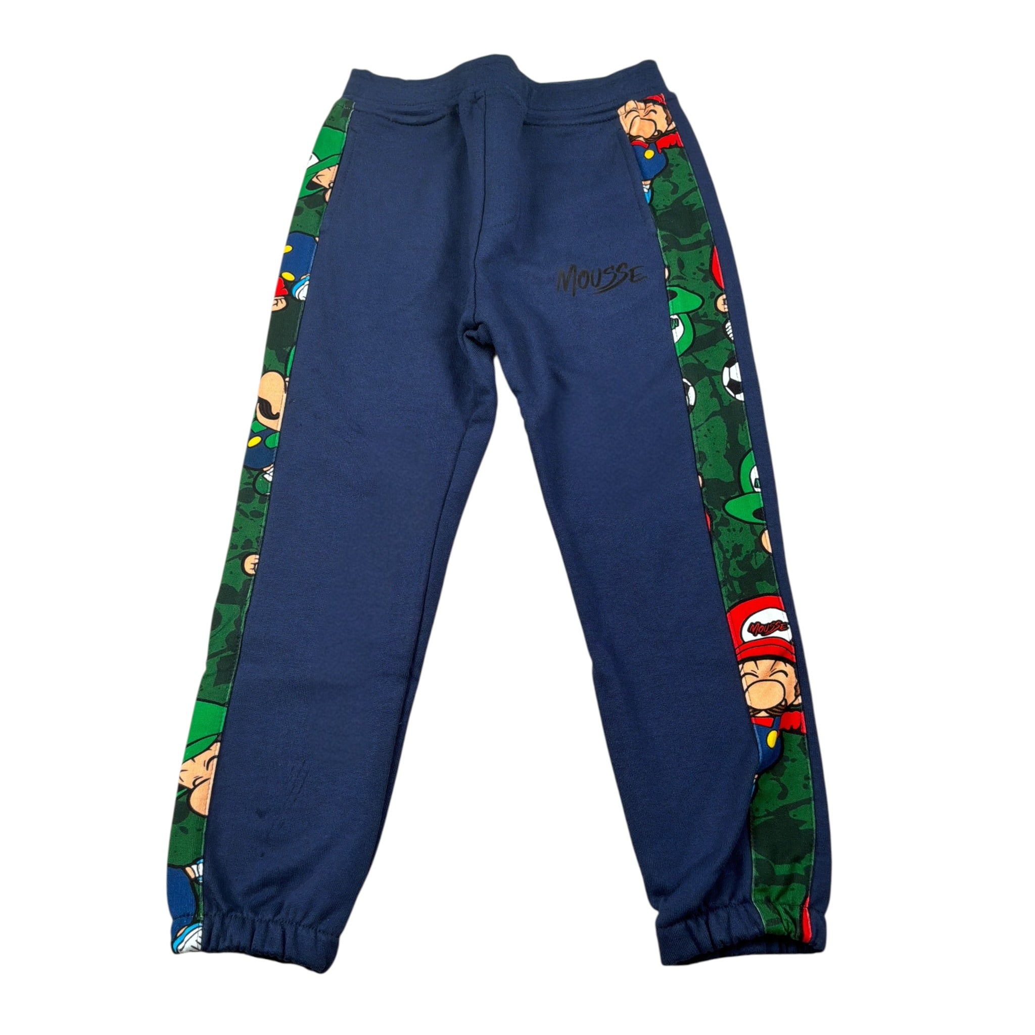 Mousse Pantalone tinta unita con Logo Blu per Bambino BROSO BLU MOUSSE 