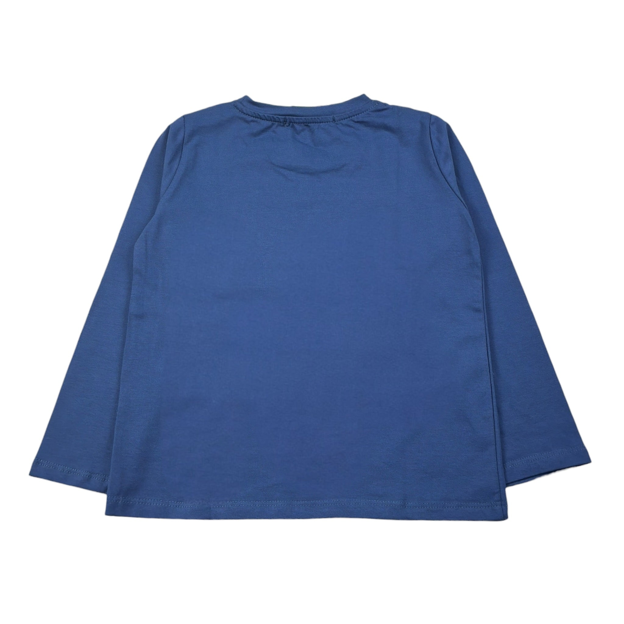 Mousse Shirt Girocollo tinta unita con Frozen Blu per Bambina SISTERICEJ BLU MOUSSE 
