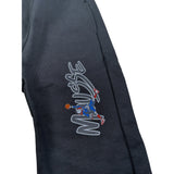 Mousse Pantalone tinta unita con Logo Nero per Neonato SPINAIRP NERO MOUSSE 