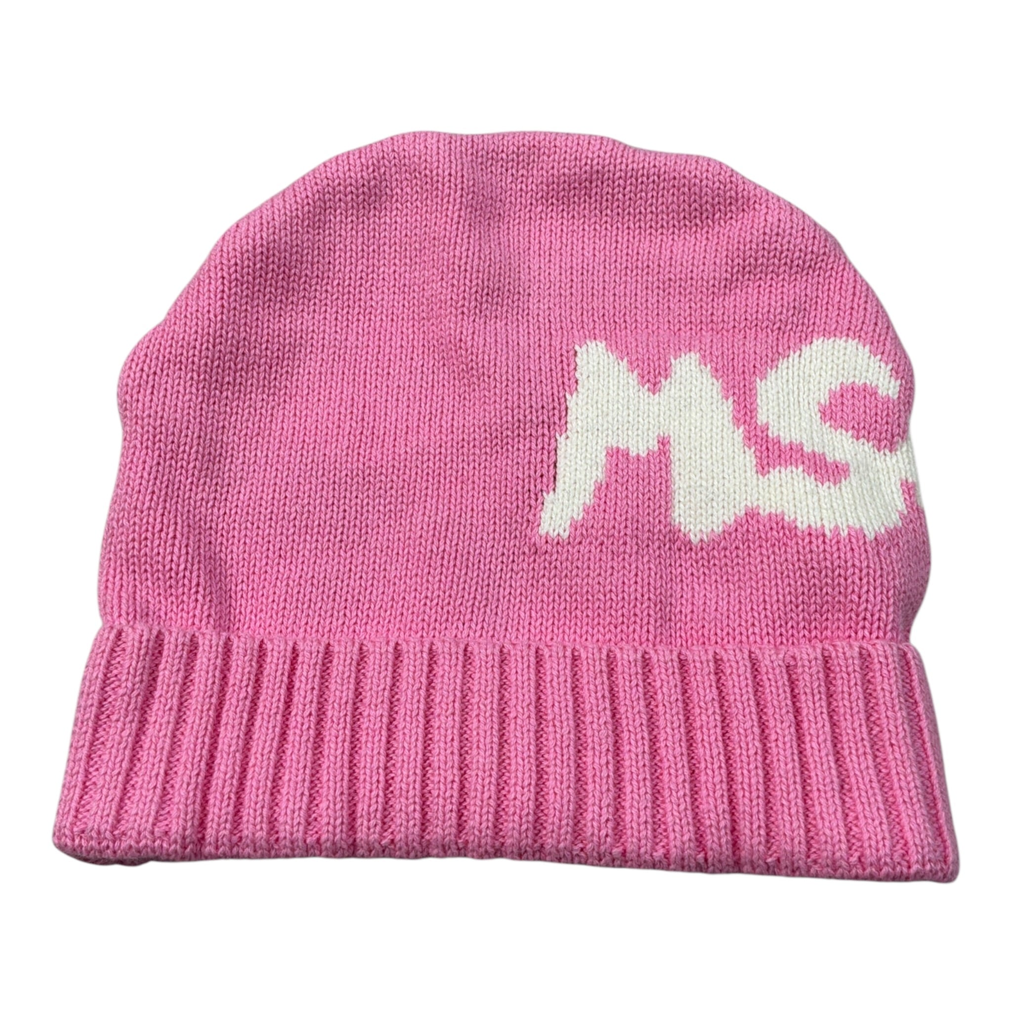 Msgm Cappello tinta unita con Logo Rosa per Bambina F4MSJUHT077 ROSA MSGM 