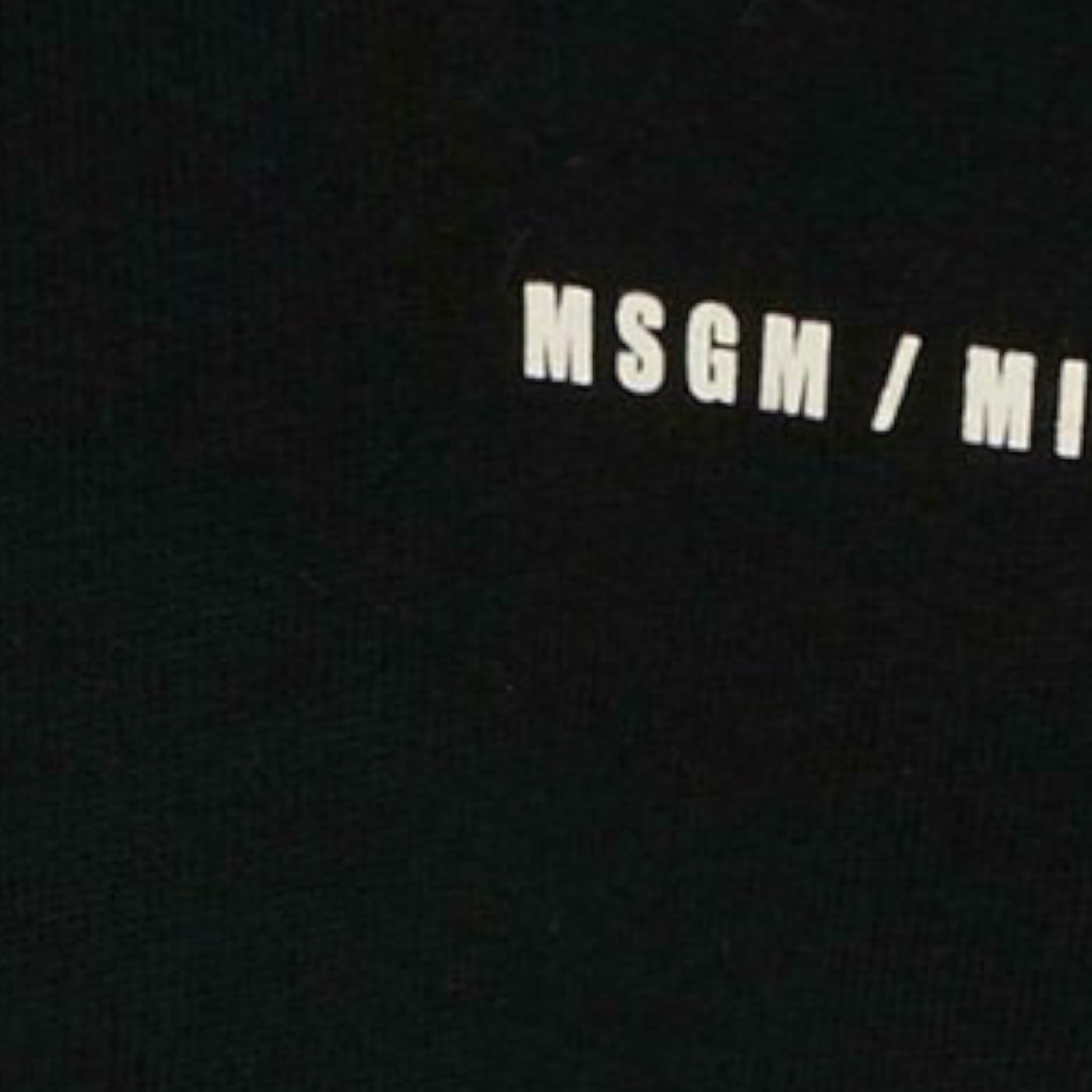 Msgm Felpa tinta unita Girocollo Nero per Bambina F5MSJBSW225 NERO MSGM 