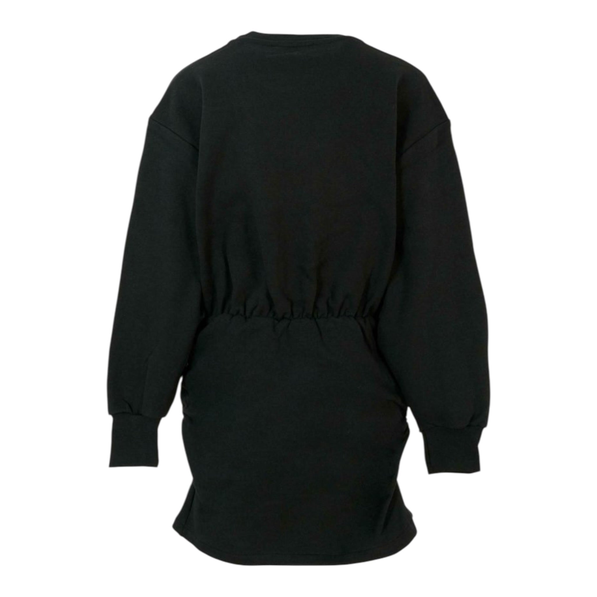 Msgm Abito Manica Lunga tinta unita con Logo Nero per Bambina F5MSJGDR044 NERO MSGM 