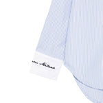 Msgm Camicia tinta unita con Fantasia A Righe Azzurro per Bambina F5MSJGSI115 AZZURRO MSGM 