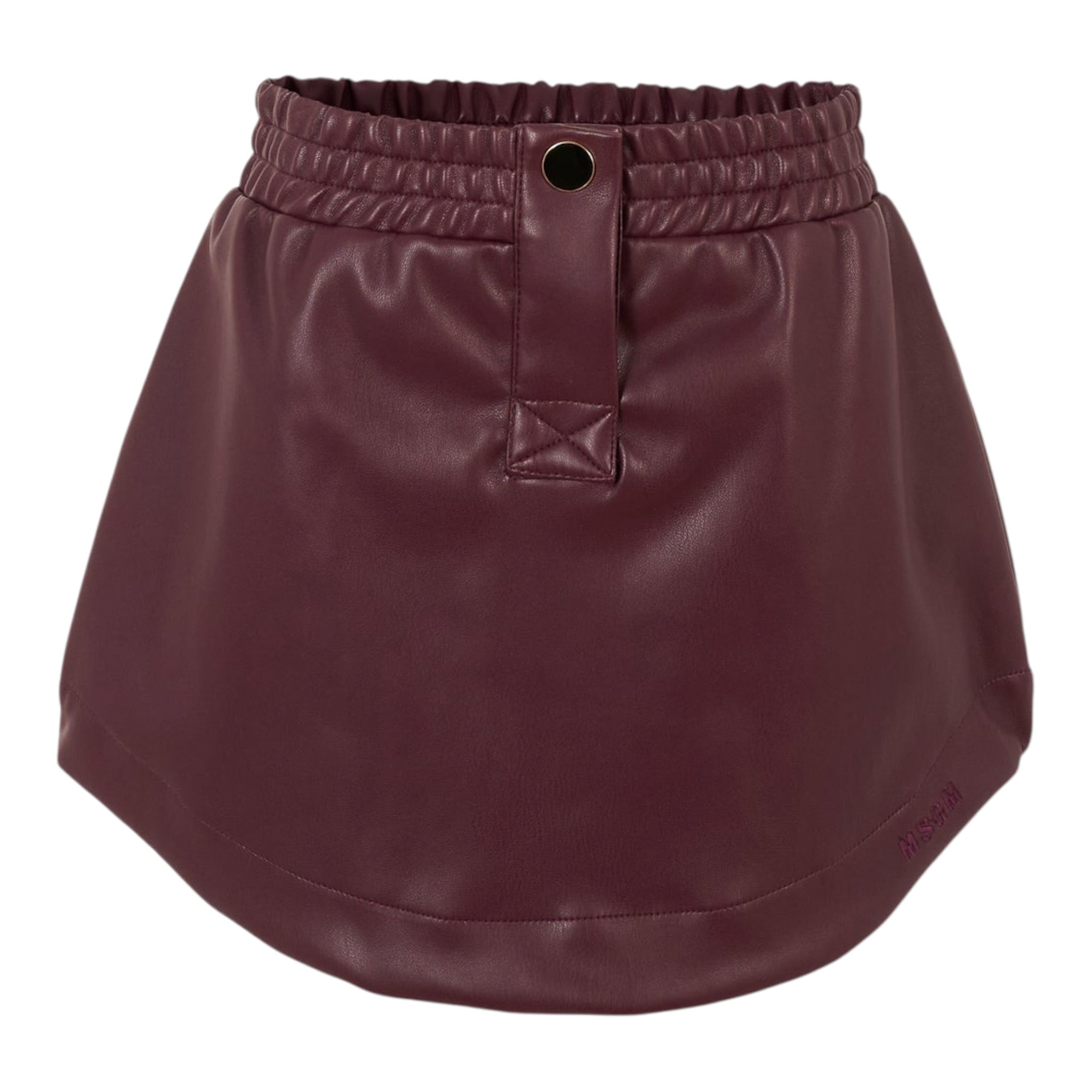 Msgm Gonna Ecopelle tinta unita Vinaccia per Bambina F5MSJGSK107X VINACCIA MSGM 