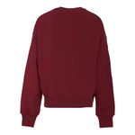 Msgm Felpa tinta unita con Stampa Bordeaux per Bambina F5MSJGSW125 BORDEAUX MSGM 