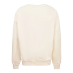 Msgm Felpa tinta unita con Stampa Panna per Bambina F5MSJGSW125 PANNA MSGM 