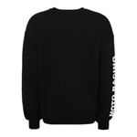 Msgm Felpa tinta unita Girocollo con Stampa Nero per Bambina F5MSJGSW189 NERO MSGM 