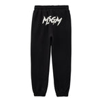 Msgm Pantalone Tuta tinta unita con Logo Nero per Bambino F5MSJUFP060 NERO MSGM 