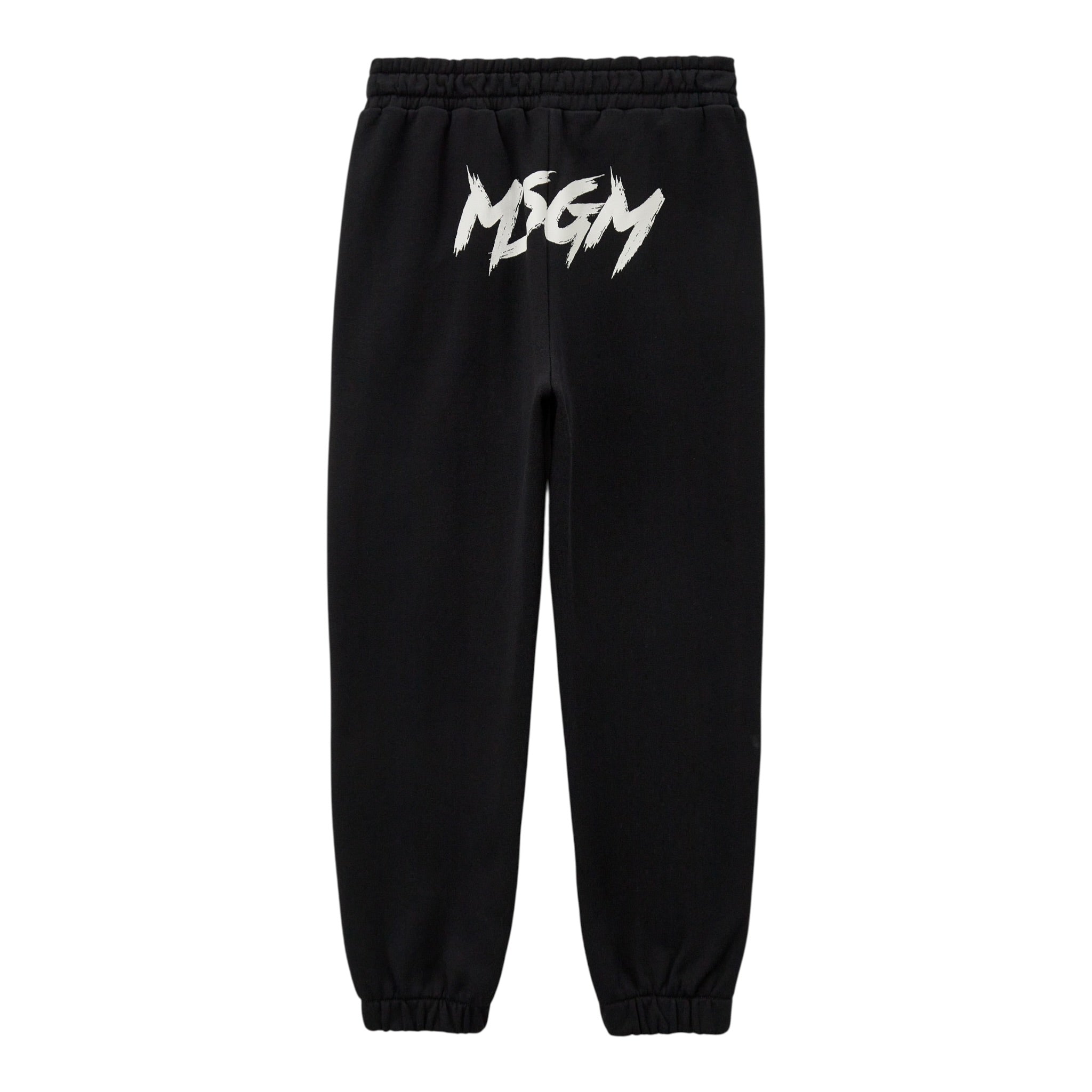 Msgm Pantalone Tuta tinta unita con Logo Nero per Bambino F5MSJUFP060 NERO MSGM 