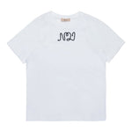 N°21 T-Shirt tinta unita Girocollo con Stampa Bianco per Bambina N2105JX BIANCO N°21 
