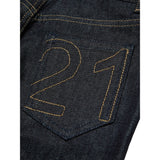 N°21 Jeans tinta unita con Girovita Regolabile Blu per Bambina N2108MX BLU N°21 