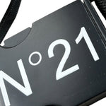 N°21 Cintura tinta unita con Logo Nero per Bambina N214A3 NERO N°21 