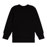 N°21 Felpa Chiusa Girocollo tinta unita con Logo Nero per Bambino N21588 NERO N°21 