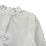 Naida Camicia Manica Lunga tinta unita Bianco per Bambina NACA160 BIANCO NAIDA 